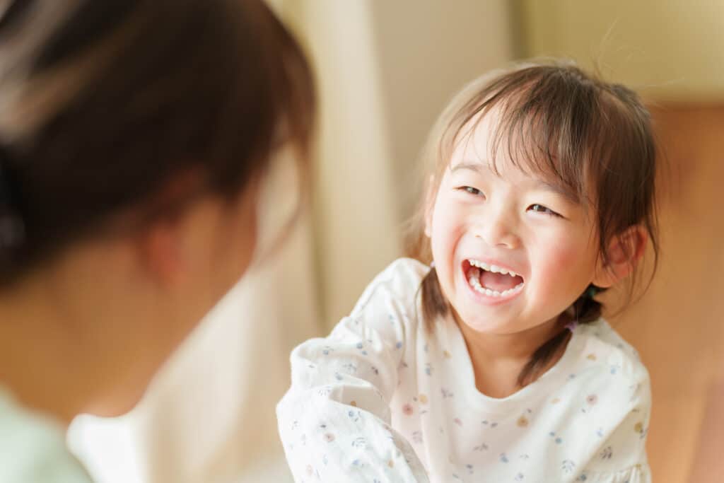 三歳児の女の子のポートレート