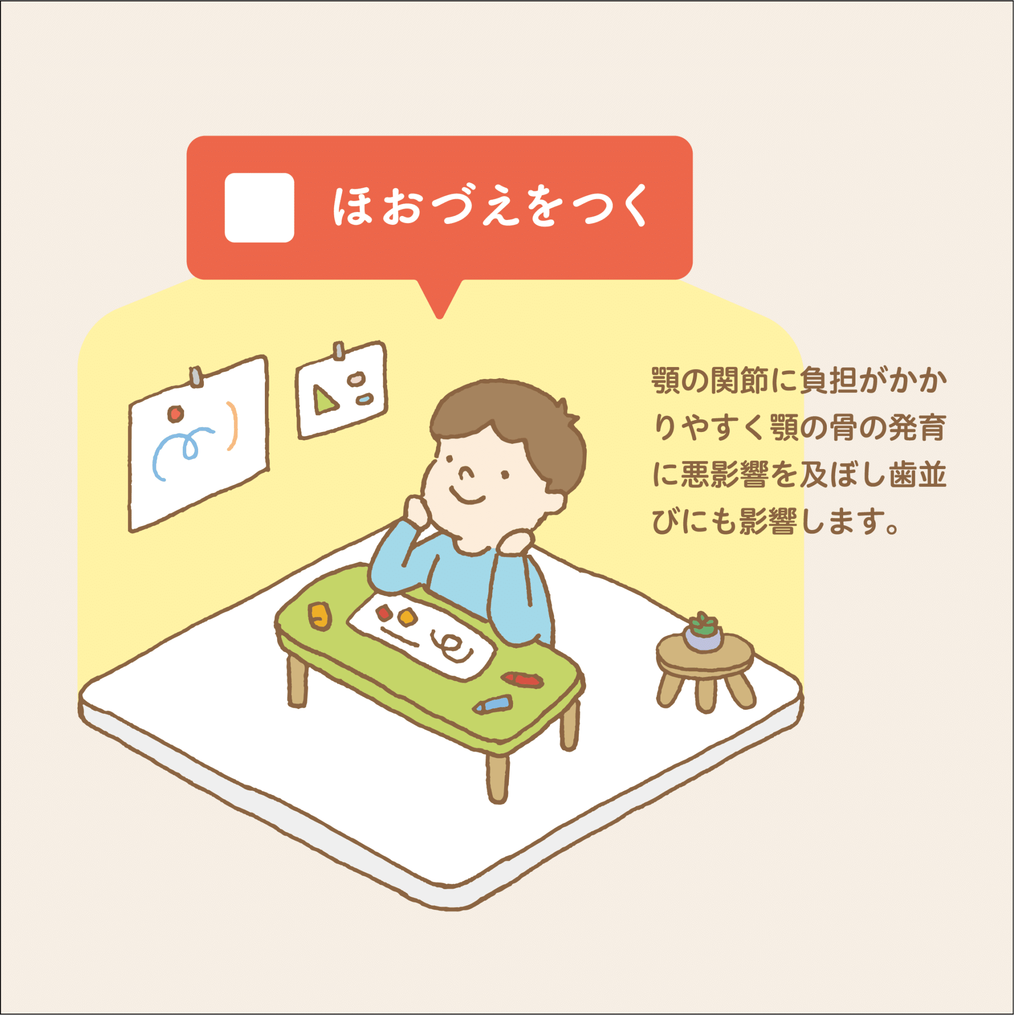 チェック20_04_ほおづえをつく_小児歯科専門医院_小児歯科_矯正歯科